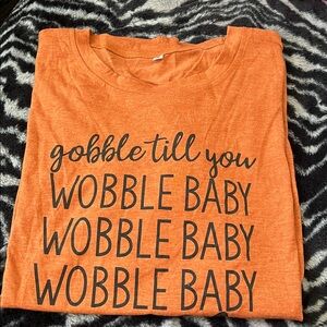 Holiday Burnt Orange Graphic Fun Tee XXL